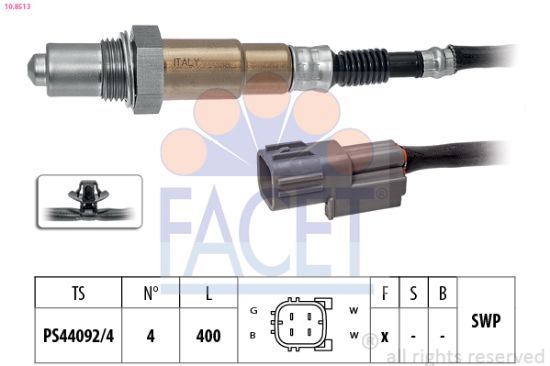Obrázok Lambda sonda FACET Made in Italy - OE Equivalent 108513