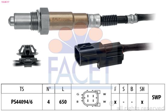 Obrázok Lambda sonda FACET Made in Italy - OE Equivalent 108517