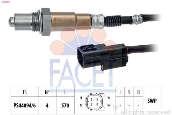 Obrázok Lambda sonda FACET Made in Italy - OE Equivalent 108519
