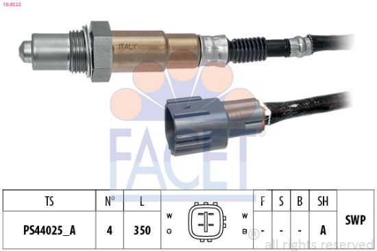 Obrázok Lambda sonda FACET Made in Italy - OE Equivalent 108522