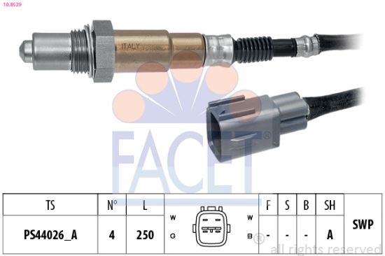 Obrázok Lambda sonda FACET Made in Italy - OE Equivalent 108529