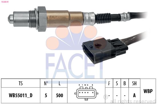 Obrázok Lambda sonda FACET Made in Italy - OE Equivalent 108541