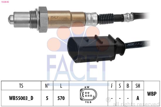 Obrázok Lambda sonda FACET Made in Italy - OE Equivalent 108545