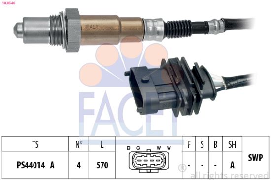 Obrázok Lambda sonda FACET Made in Italy - OE Equivalent 108546