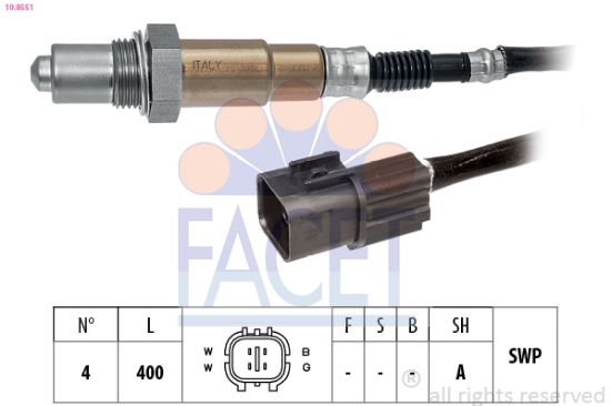 Obrázok Lambda sonda FACET Made in Italy - OE Equivalent 108551