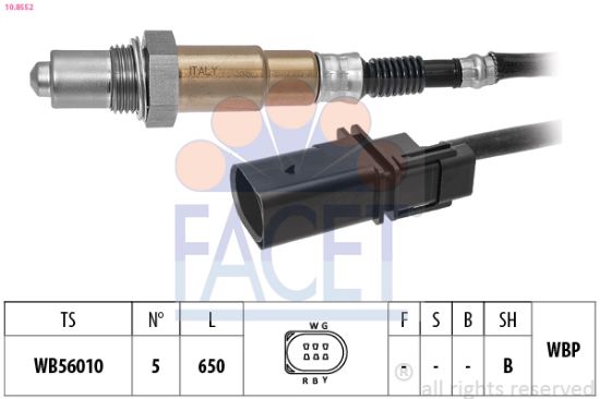 Obrázok Lambda sonda FACET Made in Italy - OE Equivalent 108552