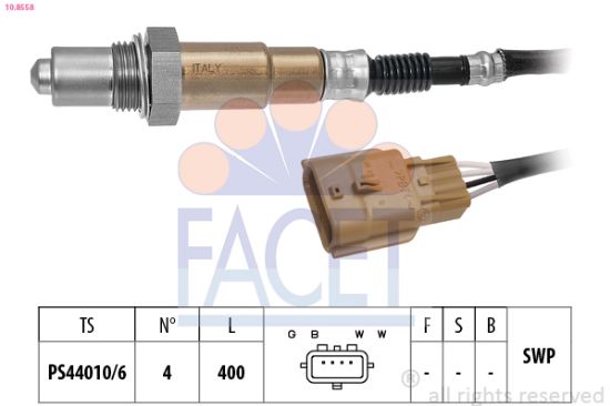 Obrázok Lambda sonda FACET Made in Italy - OE Equivalent 108558