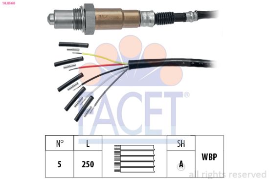 Obrázok Lambda sonda FACET Made in Italy - OE Equivalent 108560