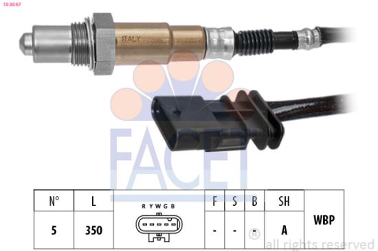 Obrázok Lambda sonda FACET Made in Italy - OE Equivalent 108567