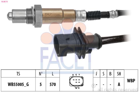 Obrázok Lambda sonda FACET Made in Italy - OE Equivalent 108573