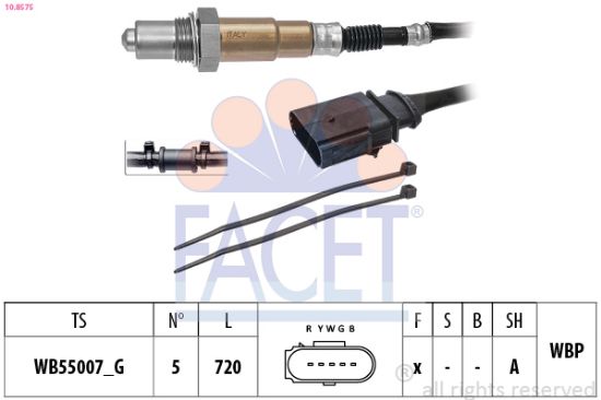 Obrázok Lambda sonda FACET Made in Italy - OE Equivalent 108575