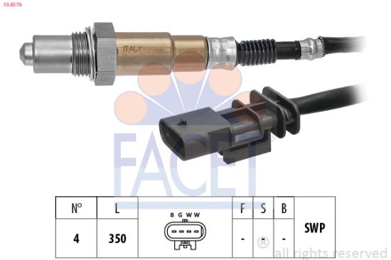 Obrázok Lambda sonda FACET Made in Italy - OE Equivalent 108576