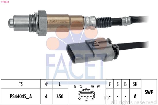 Obrázok Lambda sonda FACET Made in Italy - OE Equivalent 108584