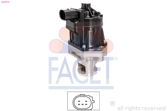 Obrázok AGR - Ventil FACET Made in Italy - OE Equivalent 230115