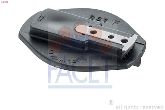 Obrázok Palec (rotor) rozdeľovača zapaľovania FACET Made in Italy - OE Equivalent 37981