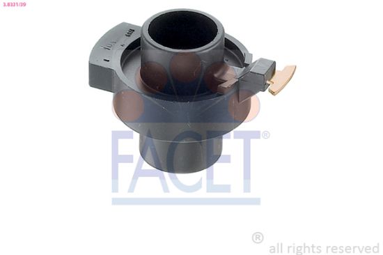 Obrázok Palec (rotor) rozdeľovača zapaľovania FACET Made in Italy - OE Equivalent 3833139