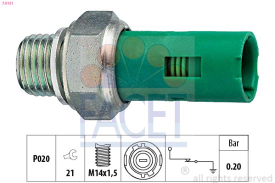 Obrázok Olejový tlakový spínač FACET Made in Italy - OE Equivalent 70131