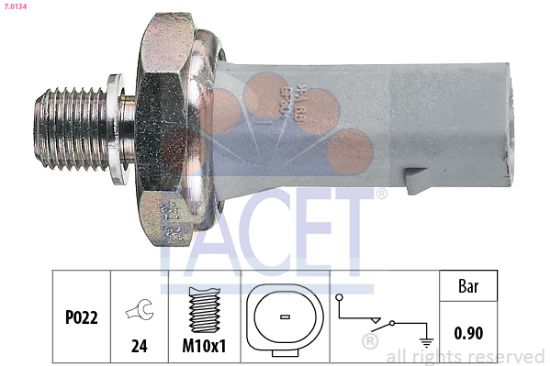 Obrázok Olejový tlakový spínač FACET Made in Italy - OE Equivalent 70134