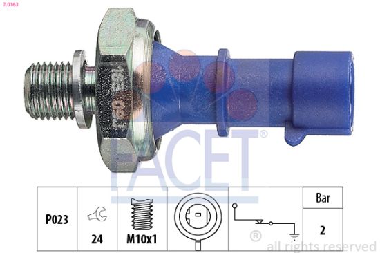 Obrázok Olejový tlakový spínač FACET Made in Italy - OE Equivalent 70163