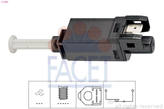 Obrázok Spínač brzdových svetiel FACET Made in Italy - OE Equivalent 71056