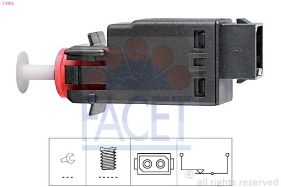 Obrázok Spínač brzdových svetiel FACET Made in Italy - OE Equivalent 71058