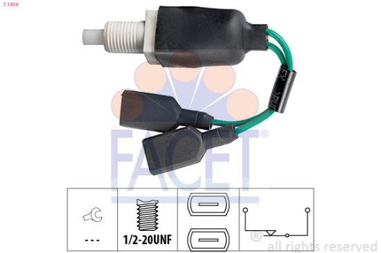 Obrázok Spínač brzdových svetiel FACET Made in Italy - OE Equivalent 71059