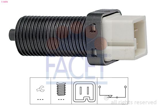 Obrázok Spínač brzdových svetiel FACET Made in Italy - OE Equivalent 71070