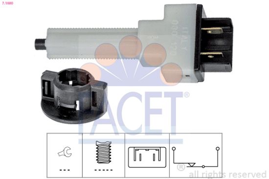 Obrázok Spínač brzdových svetiel FACET Made in Italy - OE Equivalent 71080