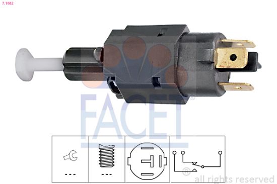 Obrázok Spínač brzdových svetiel FACET Made in Italy - OE Equivalent 71082
