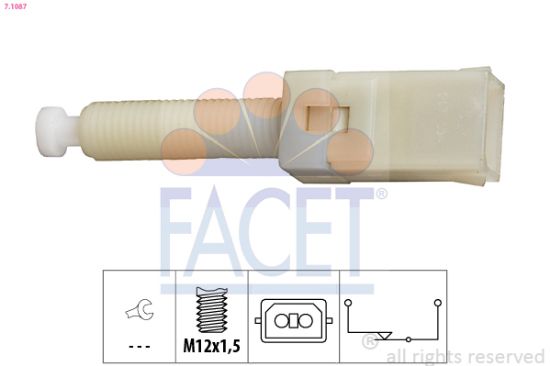 Obrázok Spínač brzdových svetiel FACET Made in Italy - OE Equivalent 71087