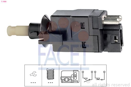 Obrázok Spínač brzdových svetiel FACET Made in Italy - OE Equivalent 71088