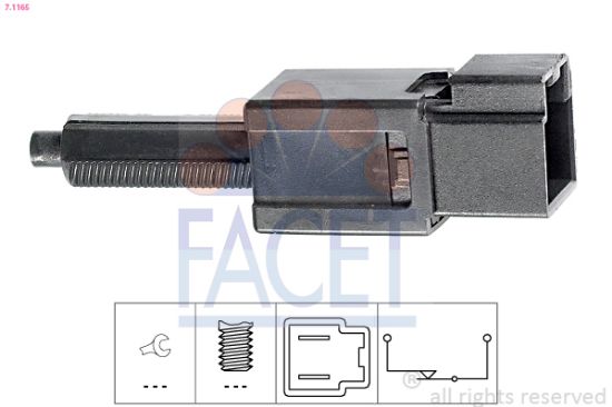Obrázok Spínač brzdových svetiel FACET Made in Italy - OE Equivalent 71165