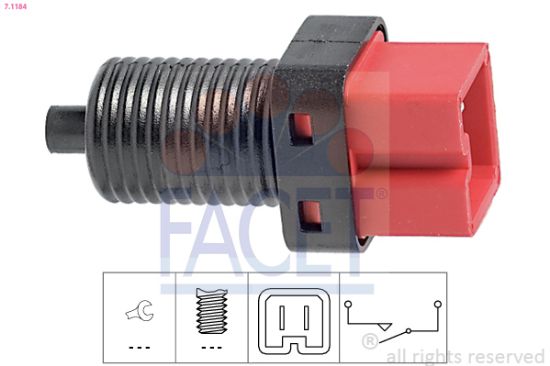 Obrázok Spínač brzdových svetiel FACET Made in Italy - OE Equivalent 71184