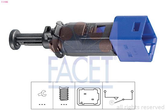 Obrázok Spínač brzdových svetiel FACET Made in Italy - OE Equivalent 71195