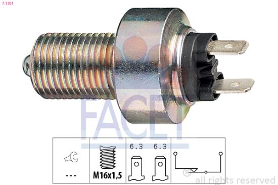 Obrázok Spínač brzdových svetiel FACET Made in Italy - OE Equivalent 71201