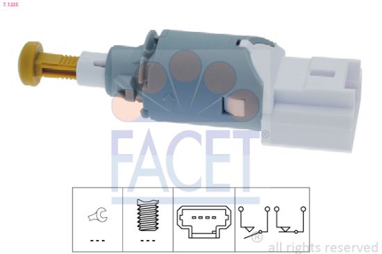 Obrázok Spínač brzdových svetiel FACET Made in Italy - OE Equivalent 71225