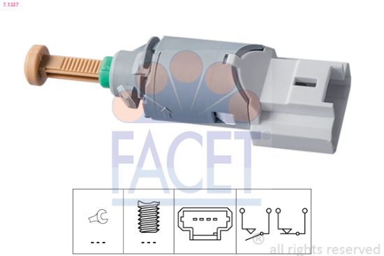 Obrázok Spínač brzdových svetiel FACET Made in Italy - OE Equivalent 71227