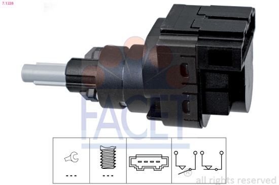Obrázok Spínač brzdových svetiel FACET Made in Italy - OE Equivalent 71228