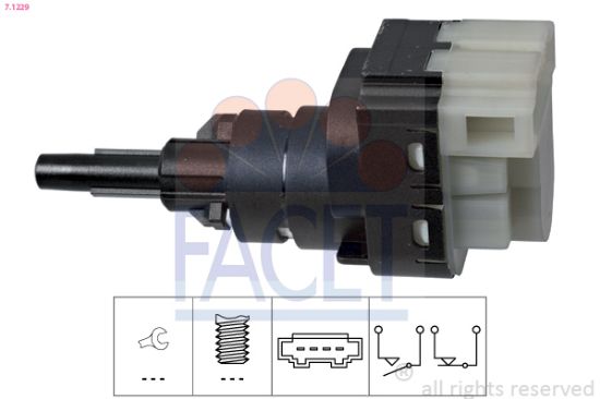 Obrázok Spínač brzdových svetiel FACET Made in Italy - OE Equivalent 71229