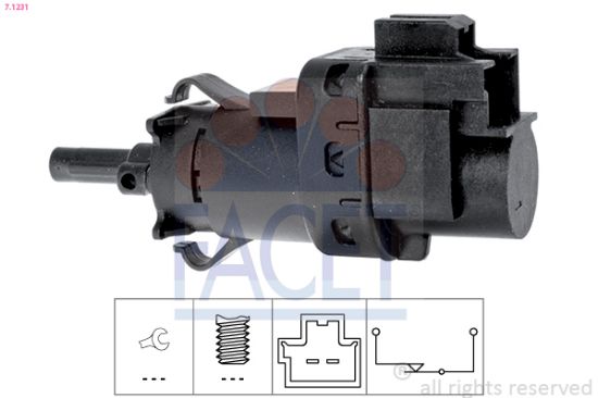 Obrázok Spínač brzdových svetiel FACET Made in Italy - OE Equivalent 71231