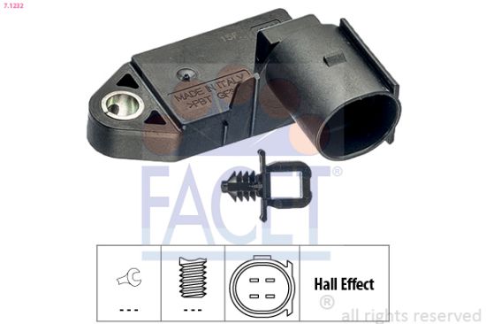 Obrázok Spínač brzdových svetiel FACET Made in Italy - OE Equivalent 71232