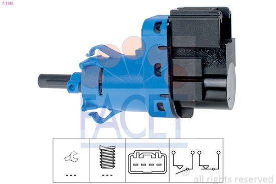 Obrázok Spínač brzdových svetiel FACET Made in Italy - OE Equivalent 71245