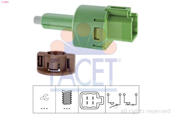Obrázok Spínač brzdových svetiel FACET Made in Italy - OE Equivalent 71254