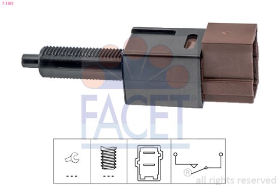 Obrázok Spínač brzdových svetiel FACET Made in Italy - OE Equivalent 71265