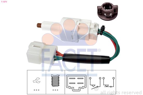 Obrázok Spínač brzdových svetiel FACET Made in Italy - OE Equivalent 71273