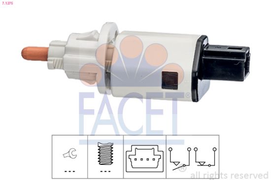 Obrázok Spínač brzdových svetiel FACET Made in Italy - OE Equivalent 71275