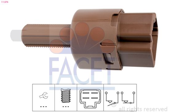 Obrázok Spínač brzdových svetiel FACET Made in Italy - OE Equivalent 71276