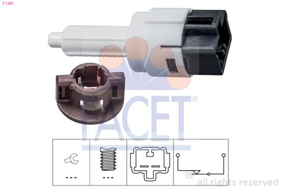 Obrázok Spínač brzdových svetiel FACET Made in Italy - OE Equivalent 71281