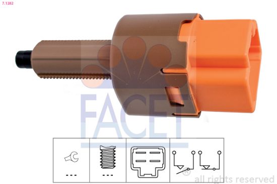 Obrázok Spínač brzdových svetiel FACET Made in Italy - OE Equivalent 71282