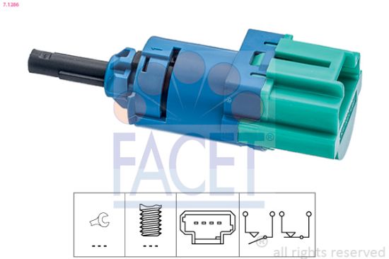 Obrázok Spínač brzdových svetiel FACET Made in Italy - OE Equivalent 71286